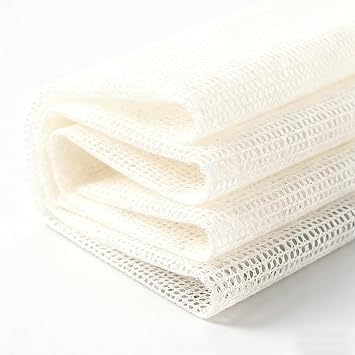 Rug Pad 78.7x59 inches White Non-Slip Gripper Pad for Hardwood Floors & Tile, Area Rug Underlay Protects Floor & Prevents Skidding, Can Be Cut to Any Size