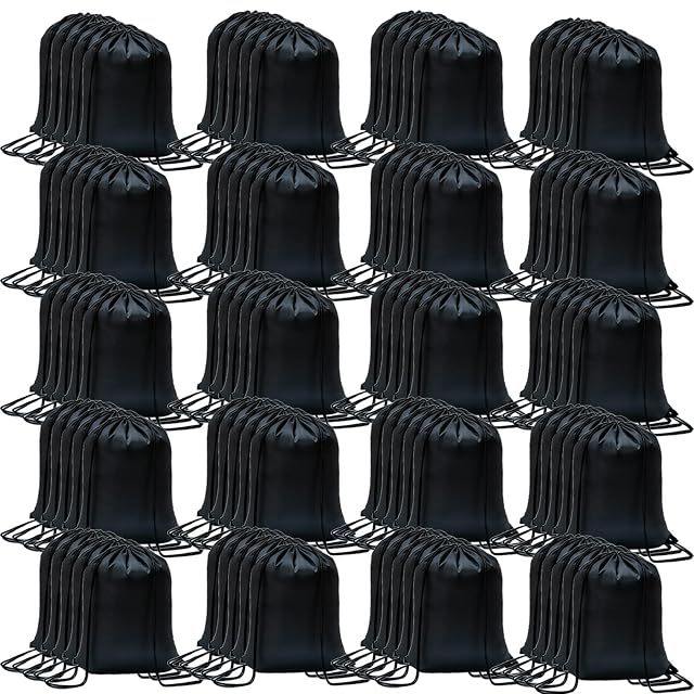 CAIHONG 100 Pack Drawstring Backpack Bulk Drawstring Bags Cinch Sack for Gym Yoga Shopping Sports Hiking or Gifts