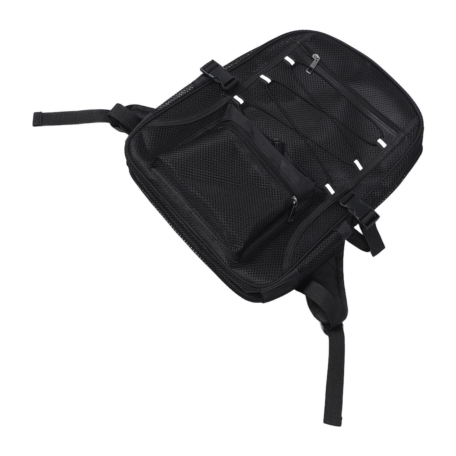 Mochila Deportiva de Malla para Viajes, Negra, Plegable y Transpirable