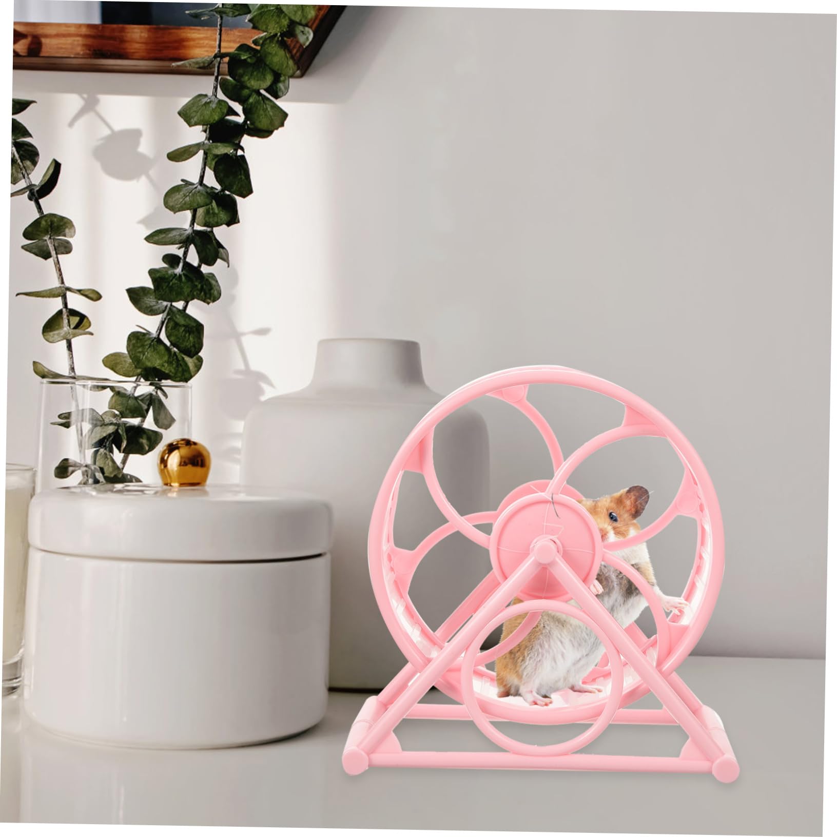 POPETPOP Silent Hamster Wheel 12-inch Adjustable Exercise Wheel for Hamsters Gerbils and Guinea Pigs Sturdy Plastic Non-Slip Base for Indoor PET Cages - image 7