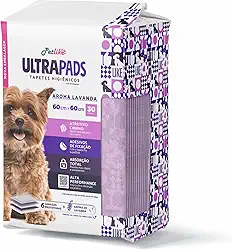 Tapete Higiênico Premium para cães Petlike Ultrapads Aroma Lavanda 60cmx60cm 30 unid.