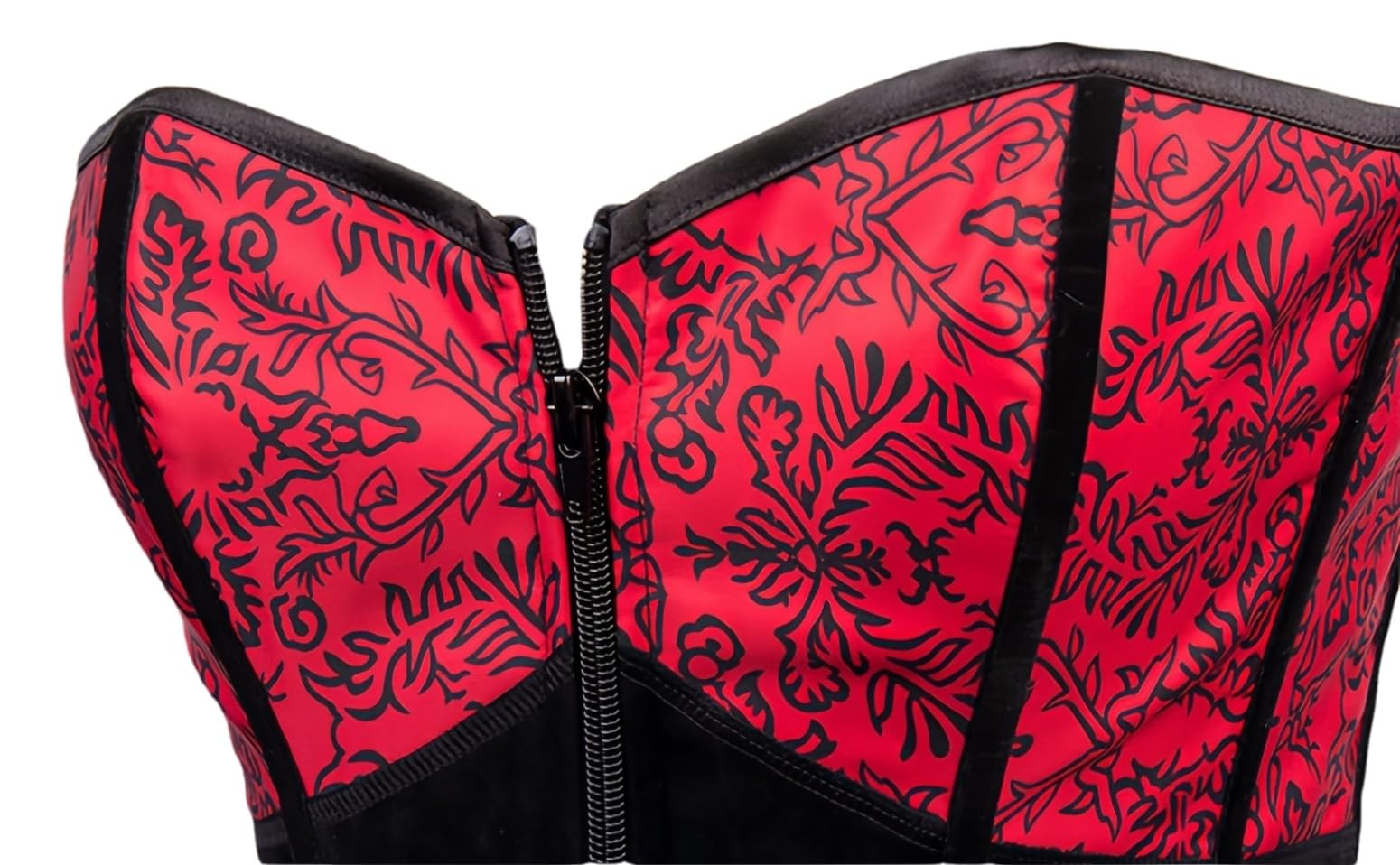 Kelvry Donna Sexy Gothic Burlesque in Corsetto Corpetto Bustino Top