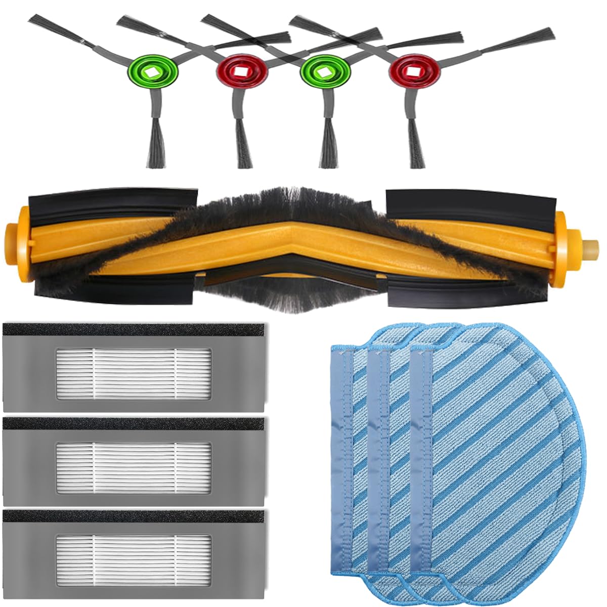 HASTHIP® Filter Brush Mop Cloth Set for Ecovacs Deebot Ozmo 920 950 T5 N5 N8 T5 Max, T5 Power Vacuum Deebot N8 Replacement Accessories for Deebot.-image-47