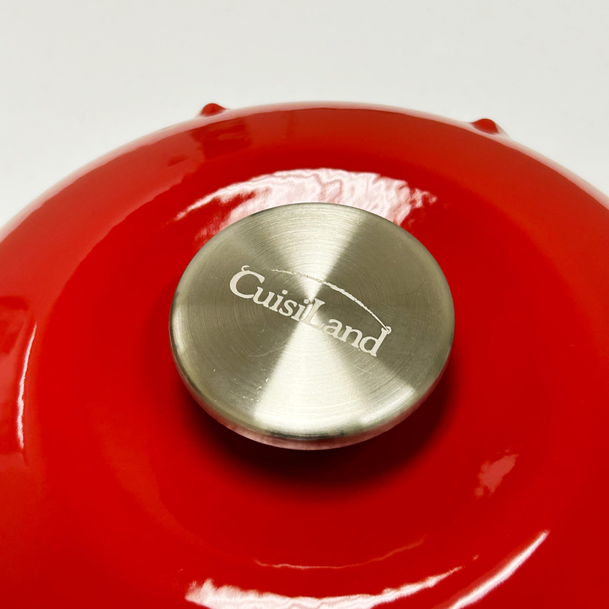 Cuisilandenameled Cast Iron Bread Cloche Dome Lid Dutch Oven Artisan