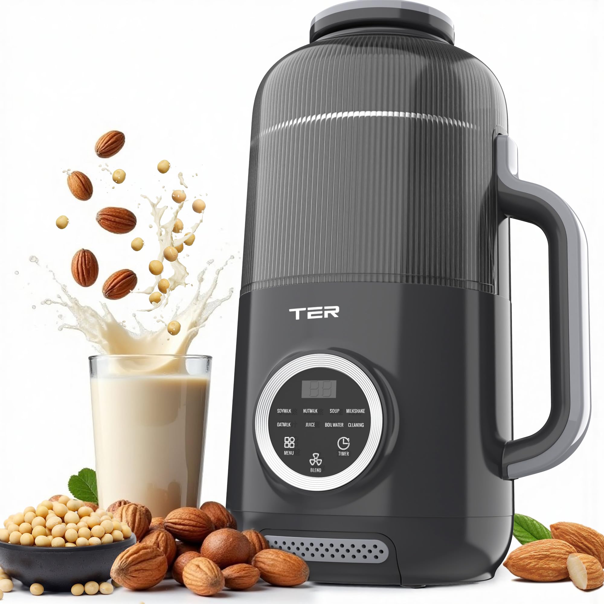 10 in 1 Nut Milk Maker Blender 40OZ Automatic Homemade Soy Milk Maker Machine for Oat Milk Nutmilk