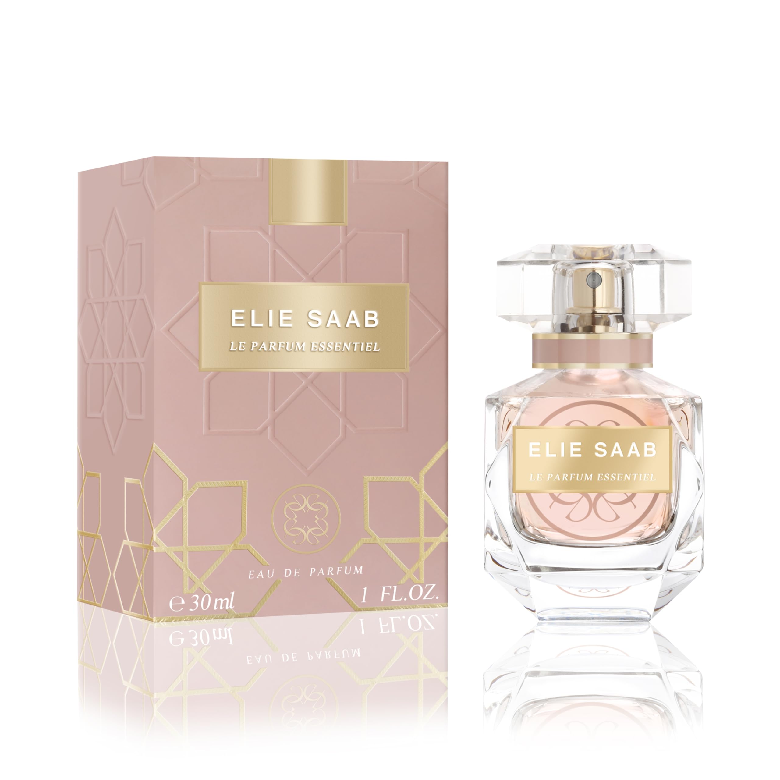 Elie Saab Le Parfum Essentiel 30 ml – Eau de Parfum für Frauen – Blumiger Chypre-Duft – Strahlende Noten von Orangenblüte, Jasmin, Gardenie und Patschuli – Transparenter Glasflakon