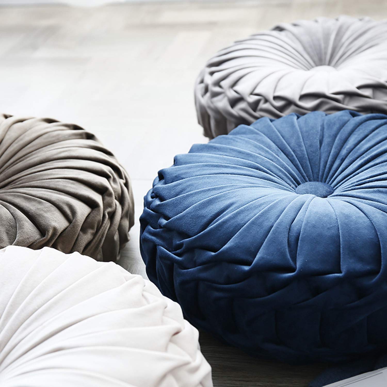 Cuscini Divano Cuscini per Divani Cuscino Decorativo Velluto Zucca Federa per Cuscino con Inserto,Blu 15 * 15inch