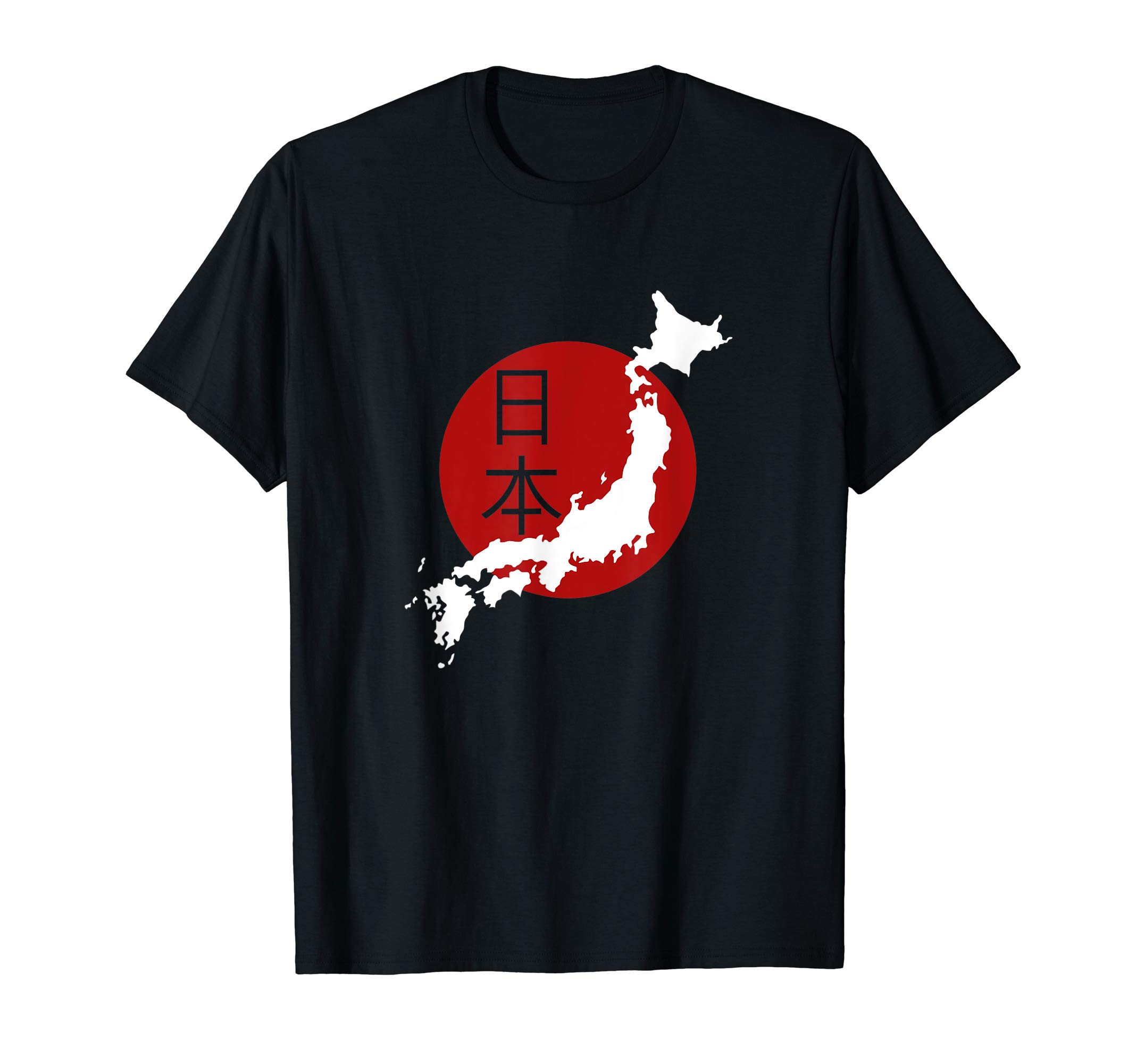 Japan Map T Shirt Japan and Japanese Culture Lover Tee T-Shirt