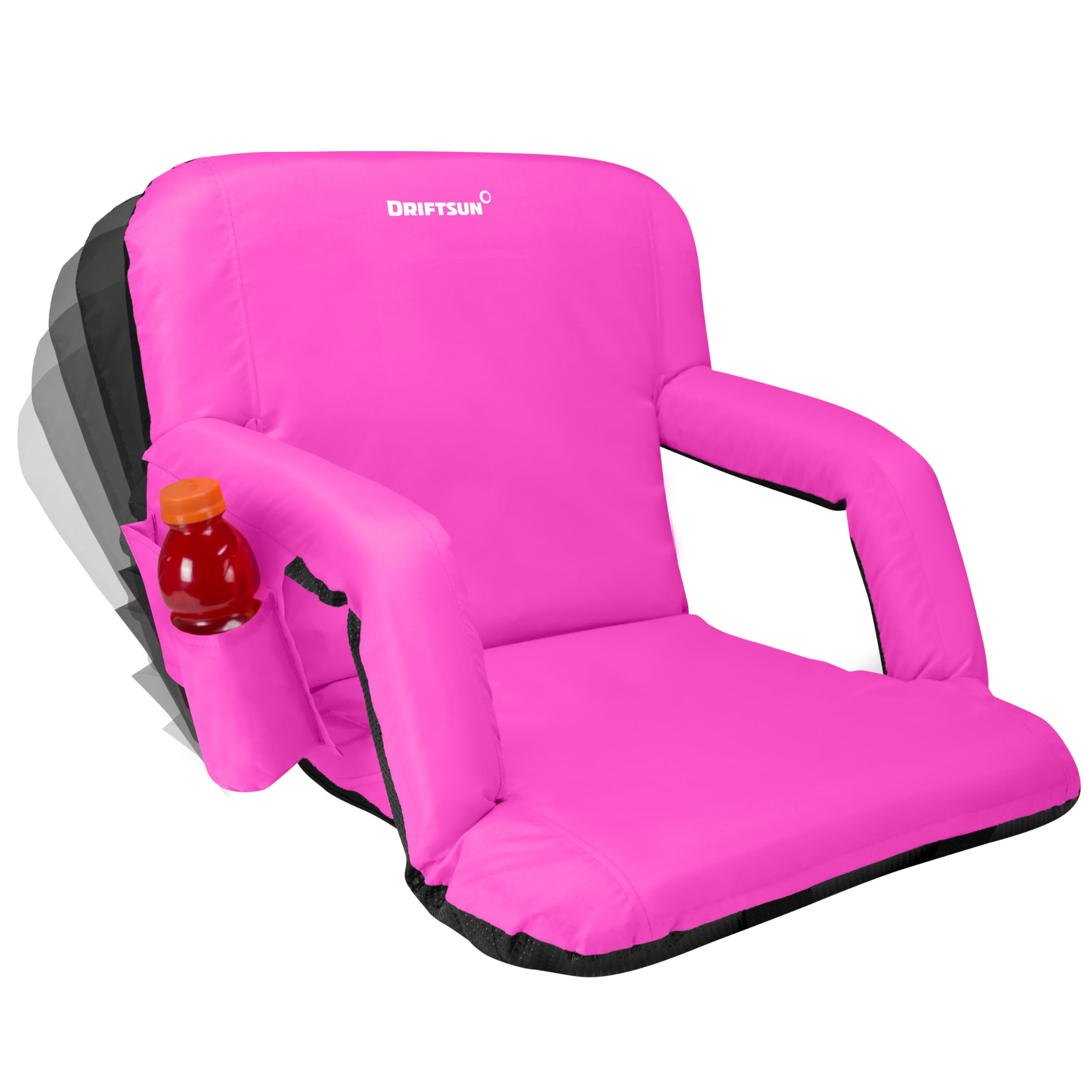 Driftsun Stadium Seats with Back Support, Deluxe Bleacher Chairs with Back Support and Cushion, Padded Stadium Seats, Waterproof Stadium Chair