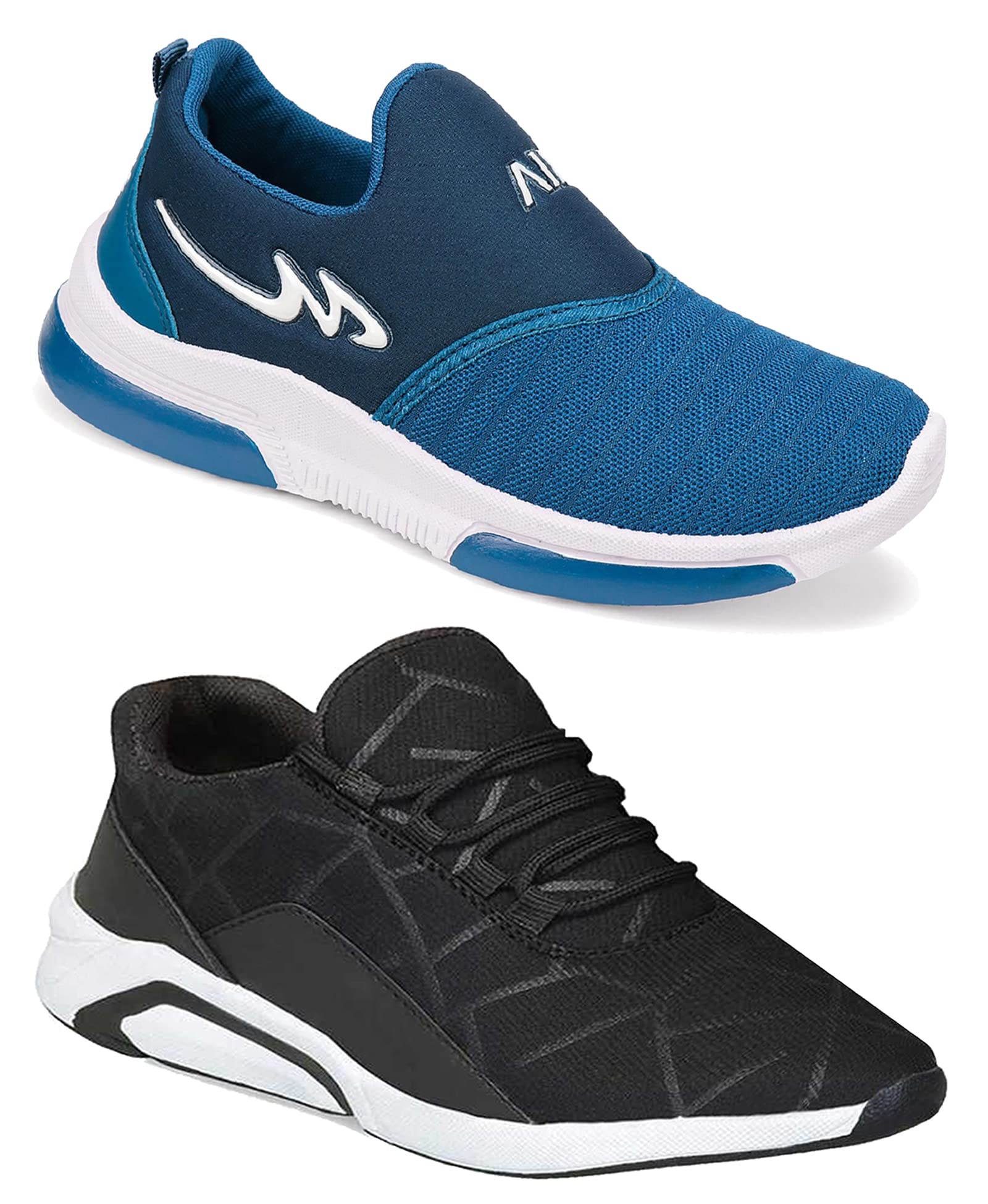 WORLD WEAR FOOTWEAR Kid's (Combo_(2AZ)_1677-1904-Multicolor) Sport Sneakers Shoes 1UK