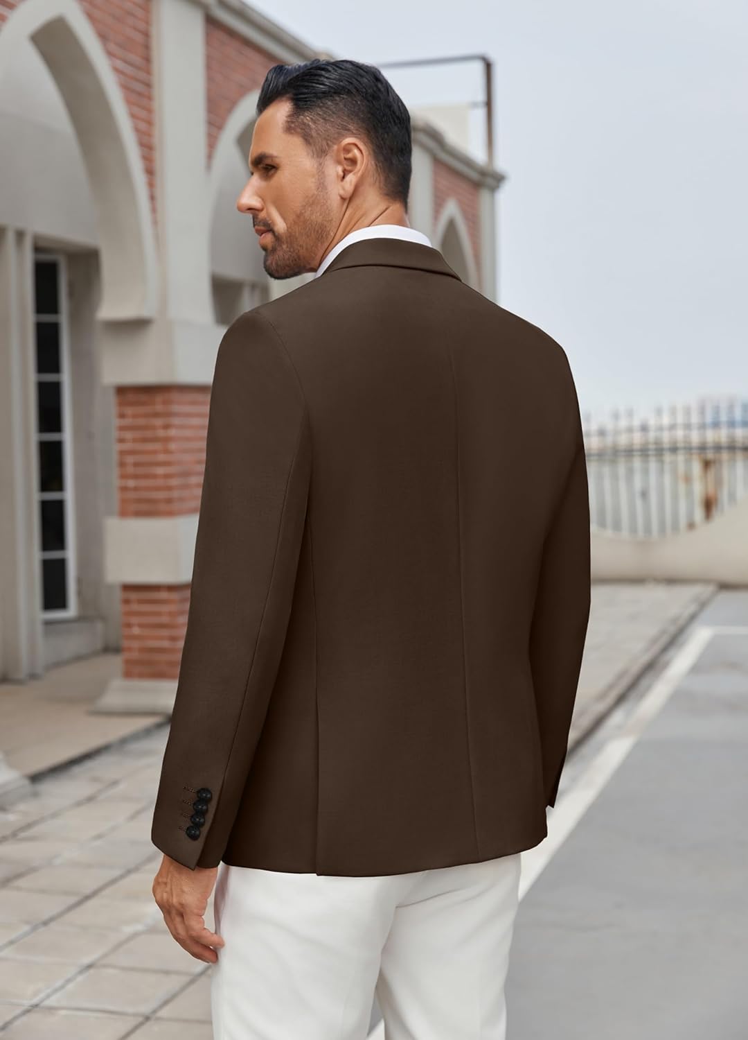 COOFANDY Men's Casual Blazer Regular Fit Lightweight Two Button Sport Coat Suit Jacket - Image 4