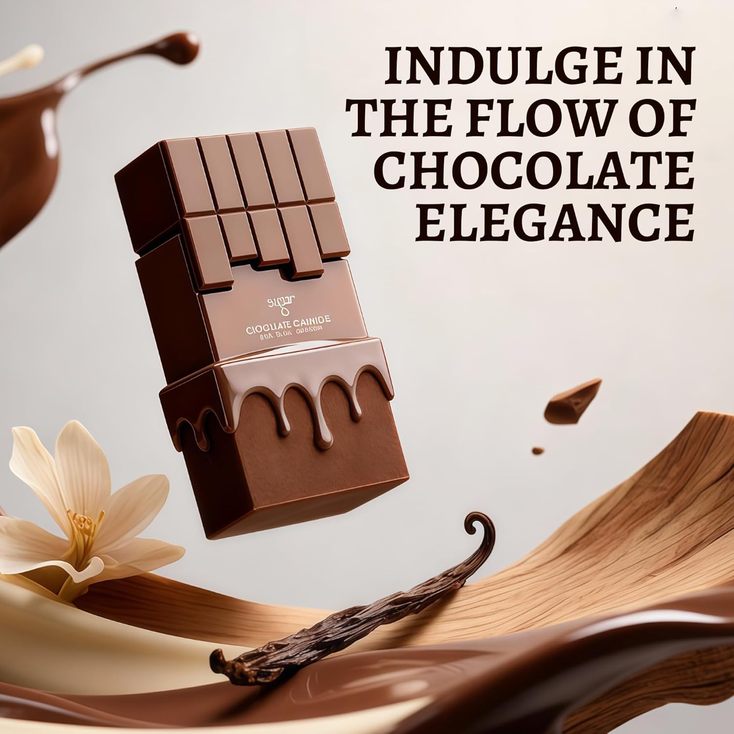 Chocolate Ganache Perfume for Women, Gourmand Scent with Mandarin & Vanilla, Long Lasting Fragrance EDP, Cologne for Daily Use, 3.4 Fl Oz - Image 5