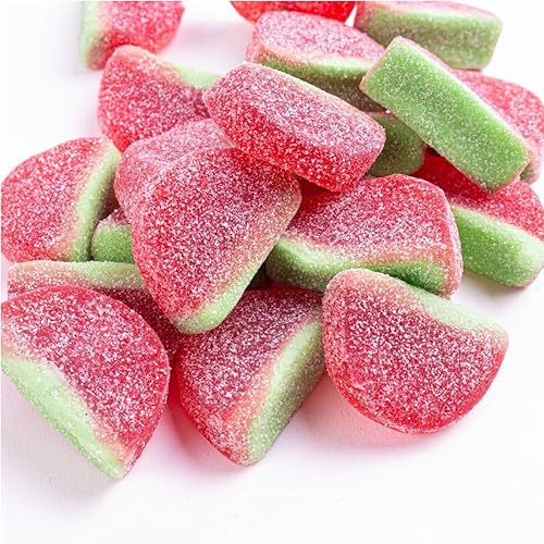 Miniatura 3 de Candy Club Gomitas gourmet de sandía en rodajas de sandía, sin gluten, dulces y agridulces para regalos, fiestas, aperitivos, bufés de dulces, etc.