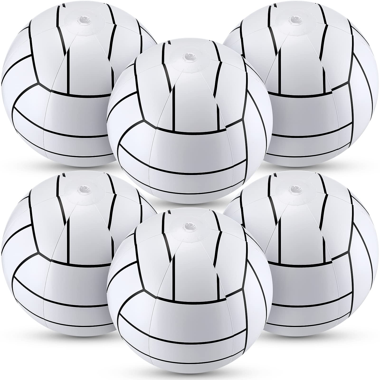 Jerify 12 Inch Inflatable Volleyball Beach Ball Pool Ball Volleyball Party Supplies for Kids Adults Summer Beach Water Swimming Pool Accessories