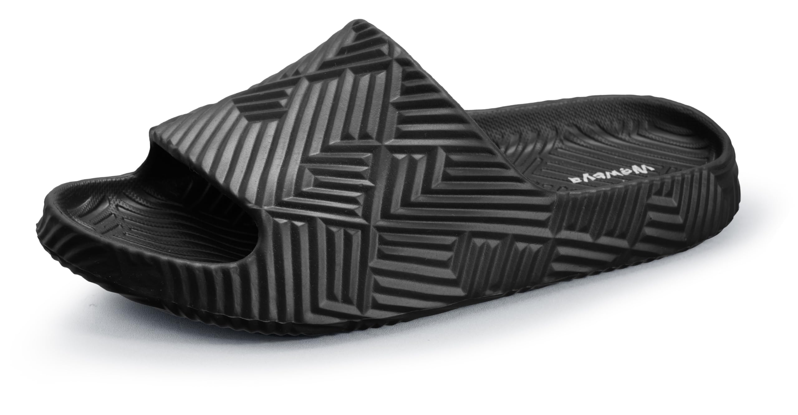 Weweya Slides for Women and Men - Bathroom Shower Shoes - Non Slip House Slippers - Lightweight Beach Sandals
