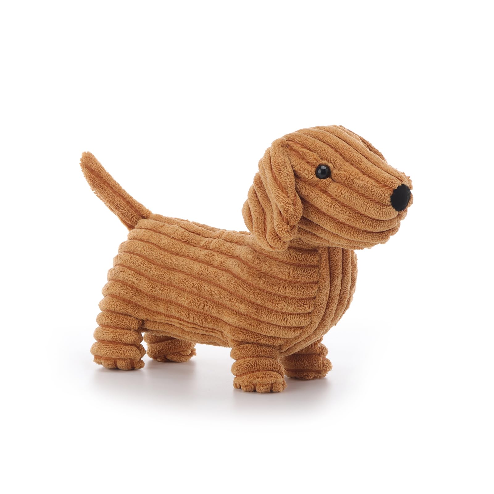 Apricot Lamb Clare Dachshund Plushies Stuffed Animals for Kids Soft Cute Plush Toys for Baby Girl and Boy Fluffy Light Brown Dog Puppy 10.5 Inches