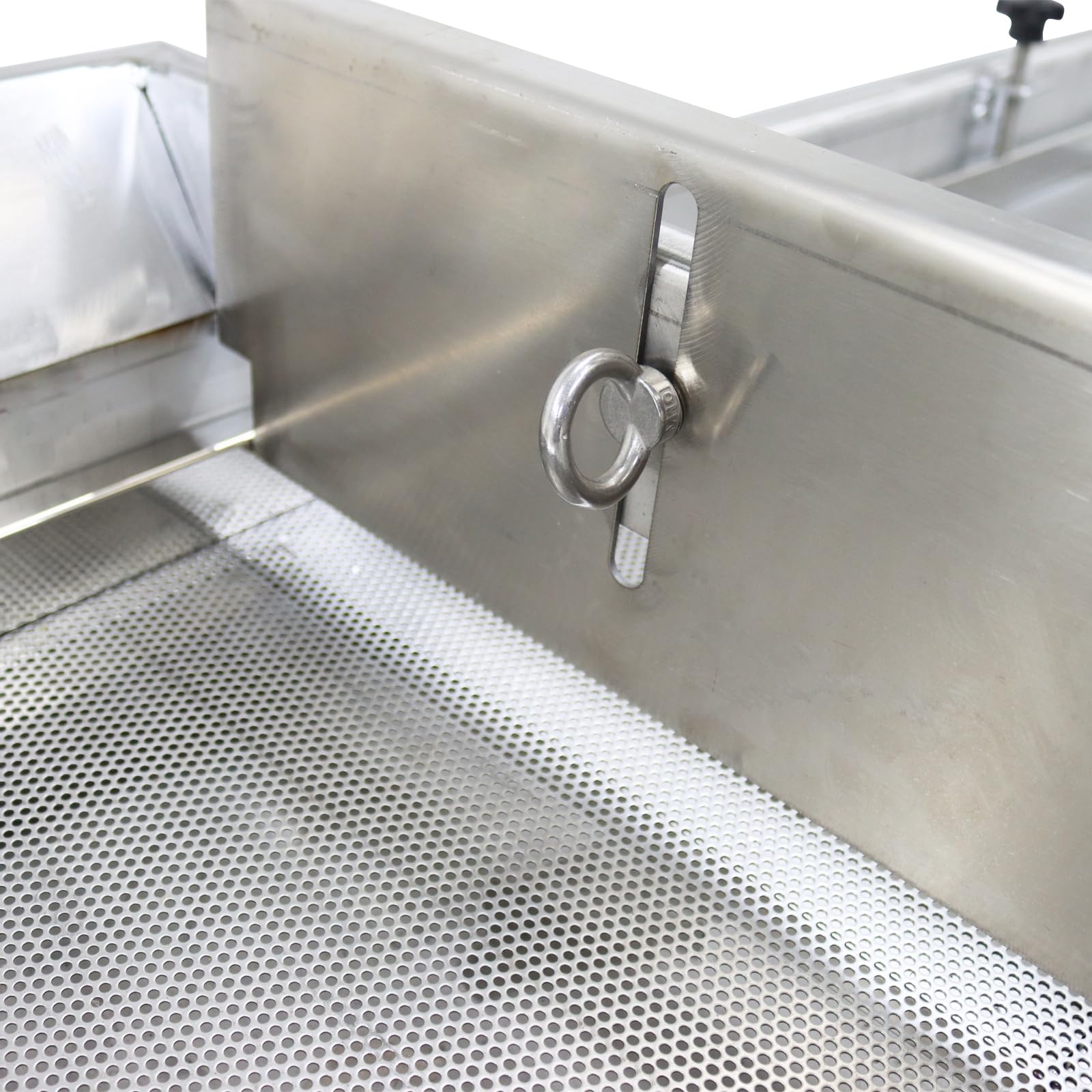 WYDDDARY Linear Vibrating Sieve Electric Screen Shaker Stainless Steel Medium Linear Sifter Machine Single Layer Single Motor 220V 3mm Round Hole Mesh(JG50-150)