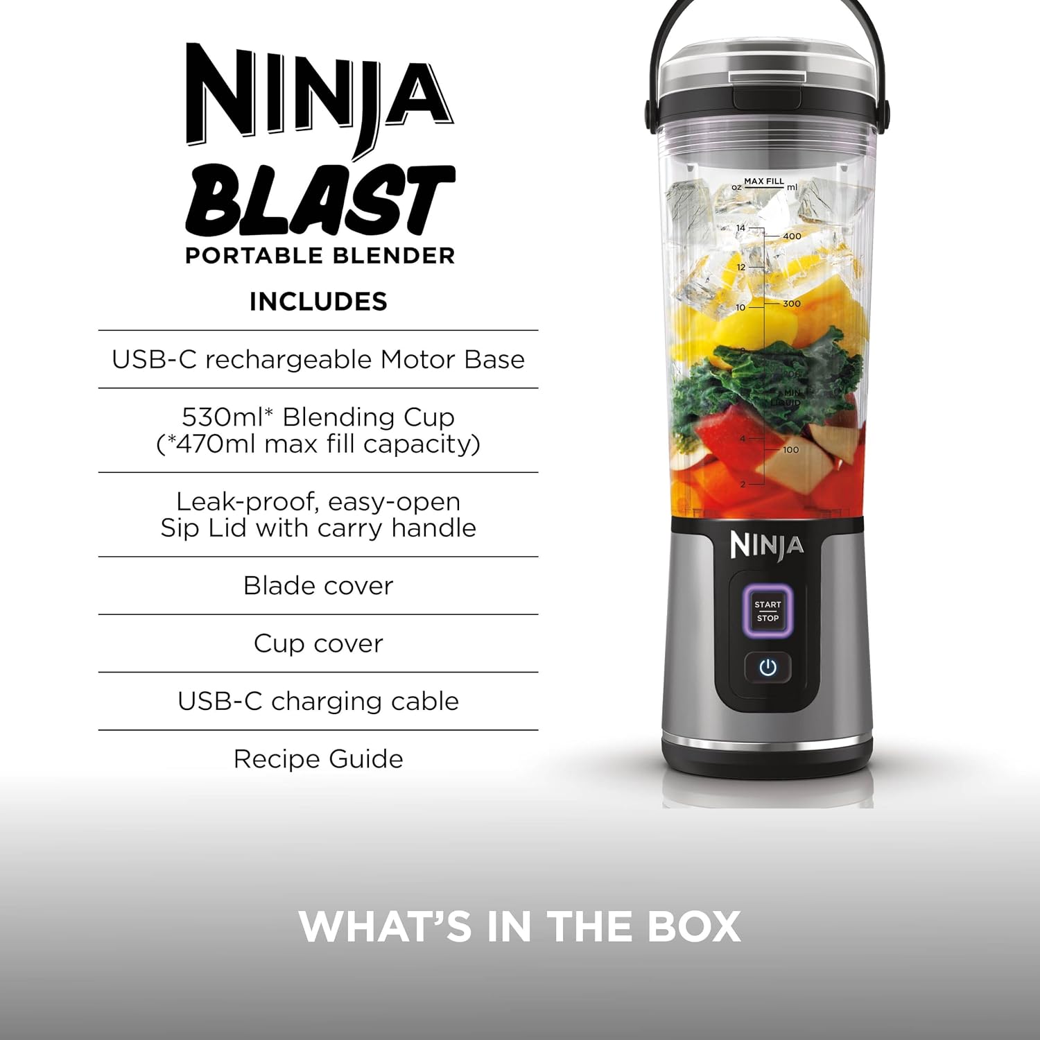 Blast Portable Blender, 530ml 530 ml (BC151UKBK) thumbnail 16
