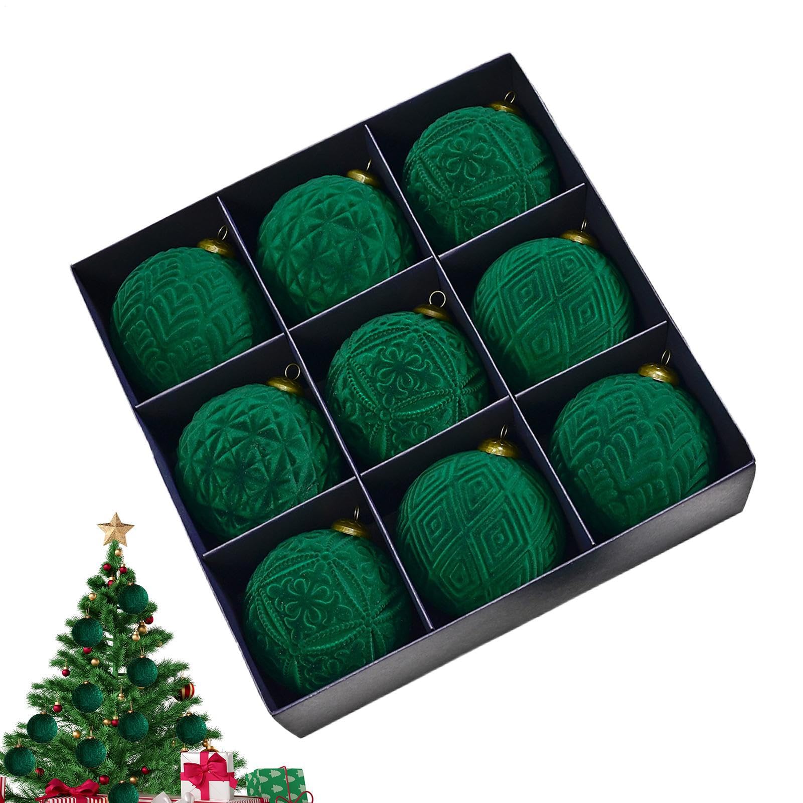 Boules de Noël velours JINGLING souvenirs de vacances
