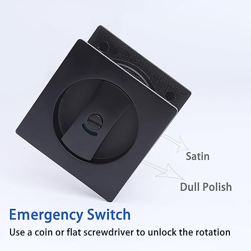 Miniatura 8 de Dontay Cerradura de indicadores codificados por color para puerta de bolsillo, cerradura de manijas de privacidad (camabaño), fondo de 2-38