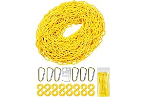 Heavy Duty 65 Feet Plastic Safety Barrier Chain for Driveway