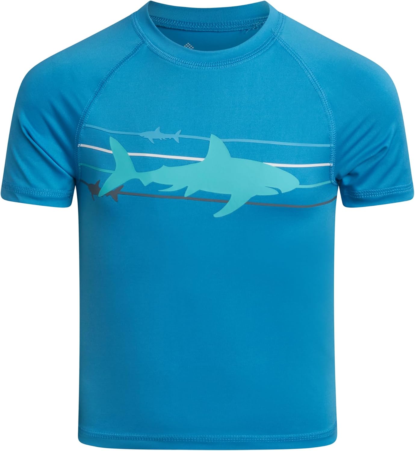 Big Chill Boys Swim Set - 2 Piece Quick Dry UPF 50 Short Sleeve Rash Guard for Boys and Swim Trunks - Swimwear Set for Kids