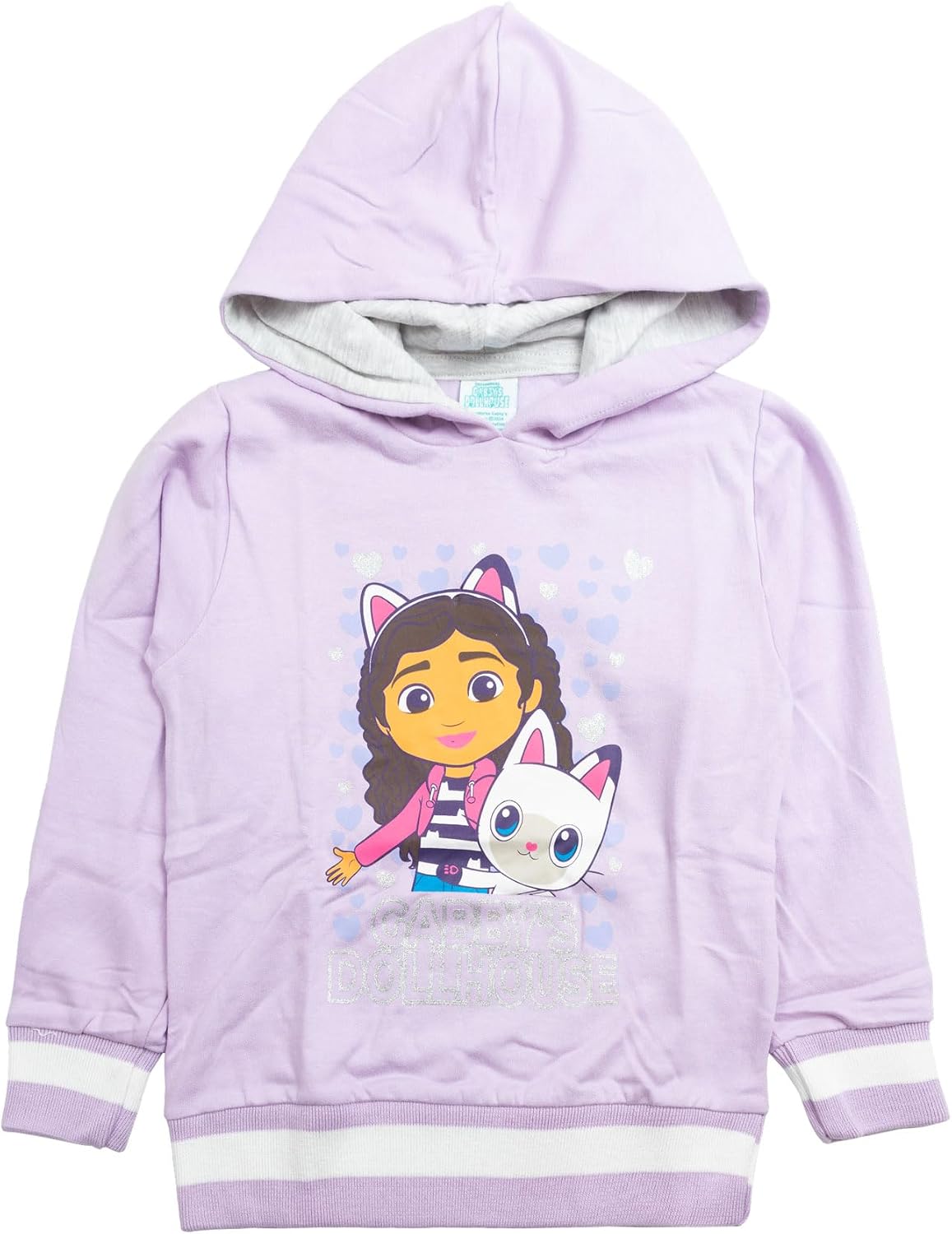 Sweat-shirt en coton pour filles, la maison des poupées de Gabby (IT, âge, 6 ans, régulier, rose), rose, 6 ans