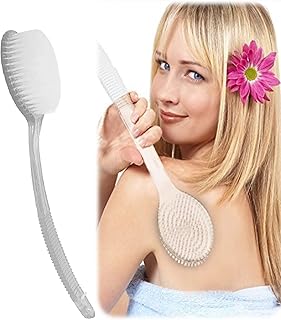 Prime Body Brush with Massager and Long Handle Dry Brushing Removes Dead Skin Bath Brush for Men and Women Pack of 1