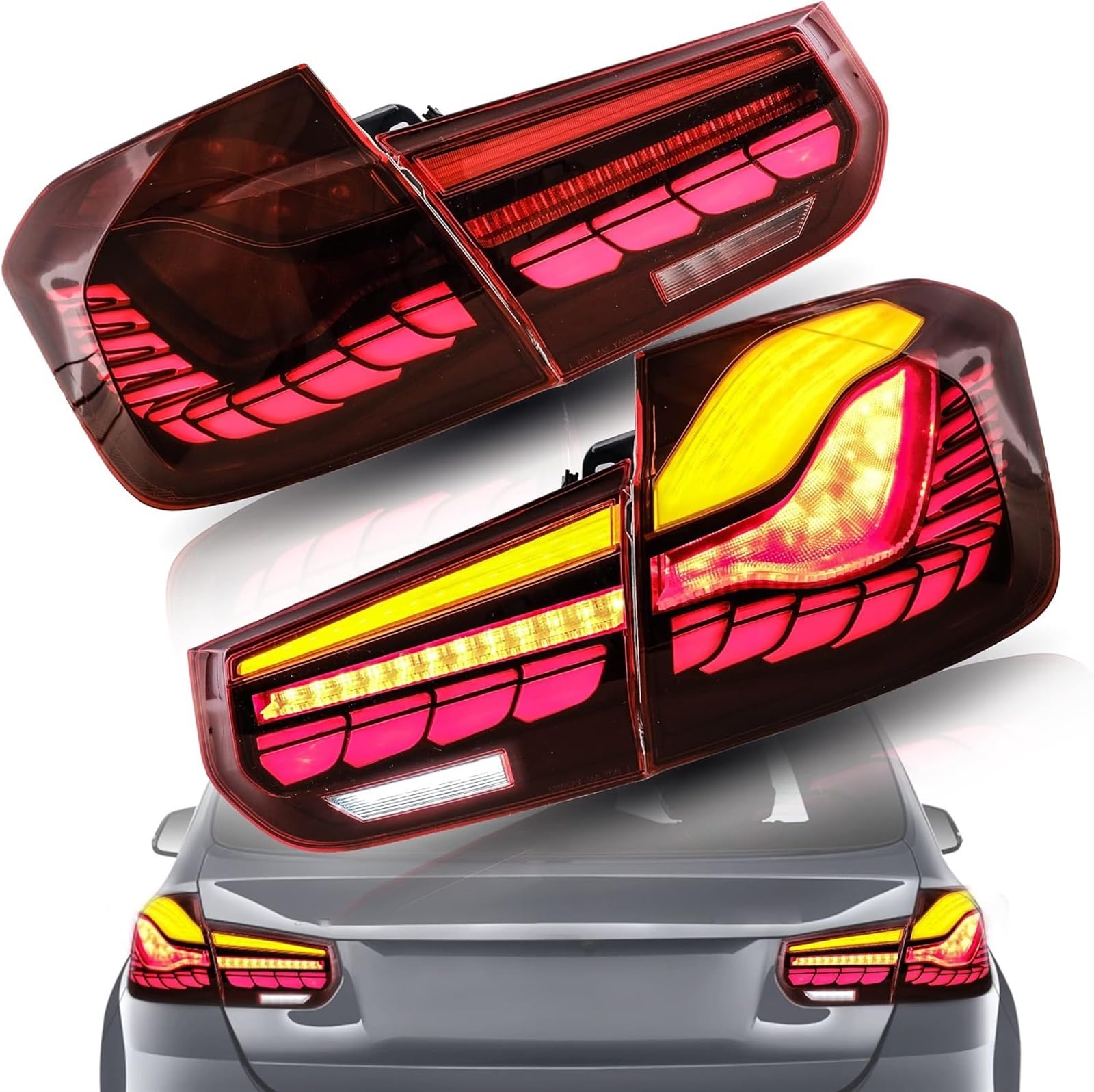 Rear Tail Light OLED Rear Lights For BMW 3 Series For F30 F35 F80 2013-2018 Sedan Tail Lights With Sequential Indicators Stop Brake Lamp