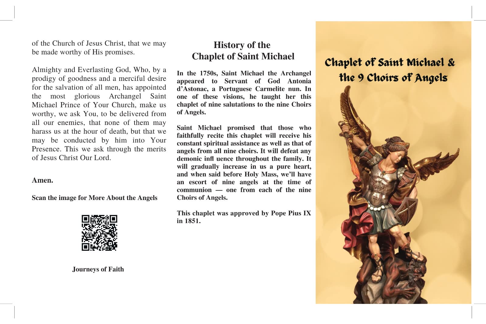 Amazon.com: 20 Pack Chaplet of Saint Michael & the Nine Choirs of