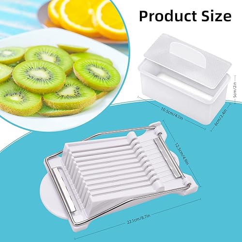 Miniatura 2 de TYUI Kit de rebanador de carne de almuerzo (sin palo), molde de bolas de arroz de sushi, huevos duros, queso, cebolla, almuerzo, carne, hot dog