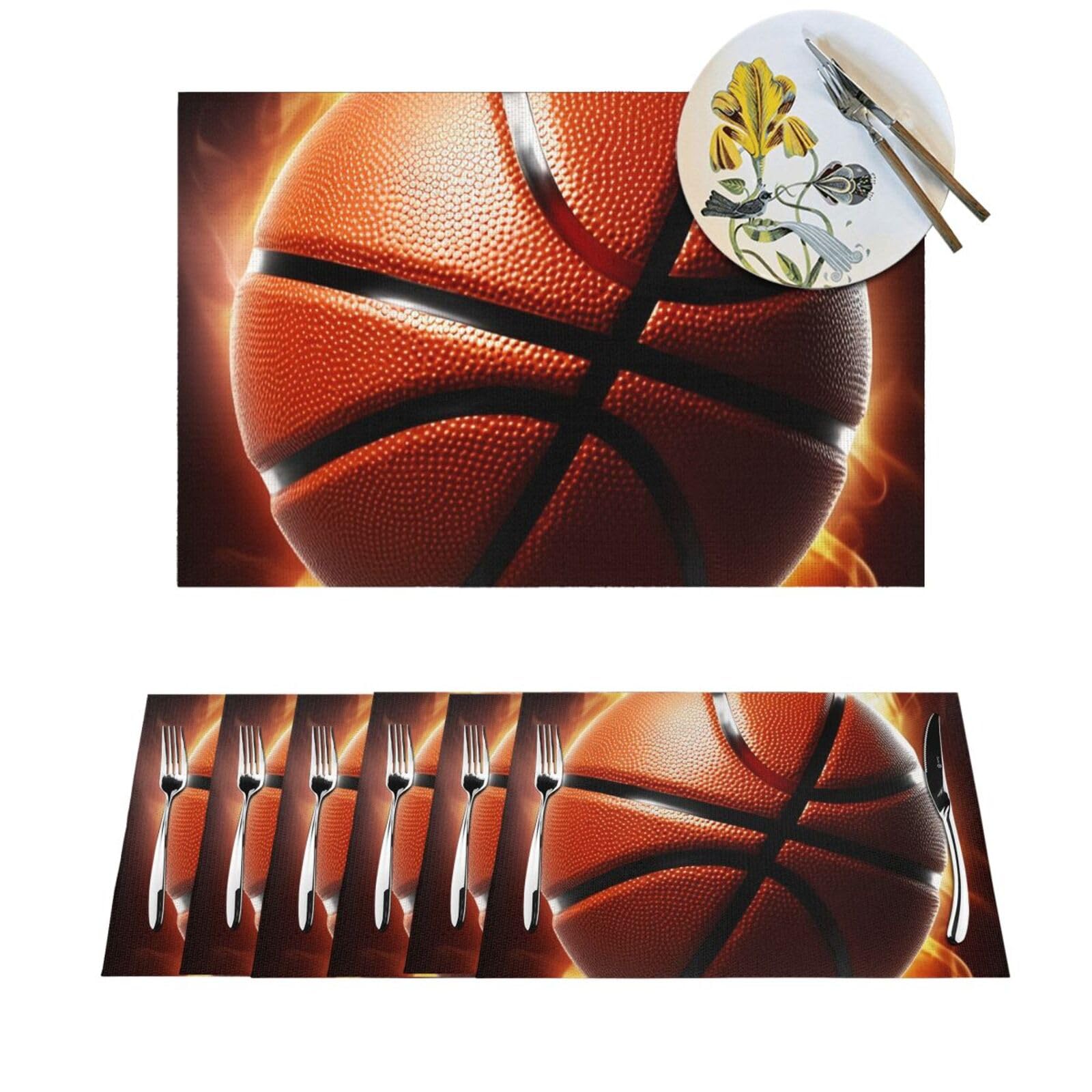 Set de table en PVC tissé résistant à la chaleur et lavable pour repas sans taches