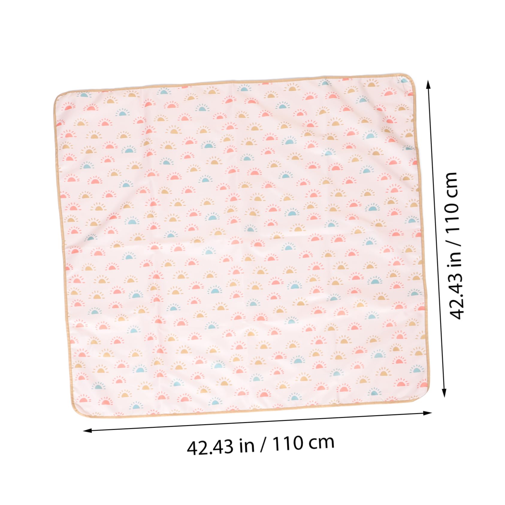 Tapis de Chaise Haute Antidérapant pour Bébé, Pliable, Polyester