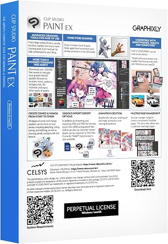 CLIP STUDIO PAINT EX - Version 4 | Perpetual License | for Windows and macOS