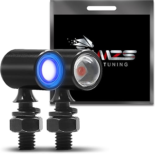 Vista 23 de MZS 1157 - Kit de luces LED para motocicleta, luces LED mejoradas, cuentas LED rojas de 2 pulgadas, estilo bala con doble color delantero o trasero