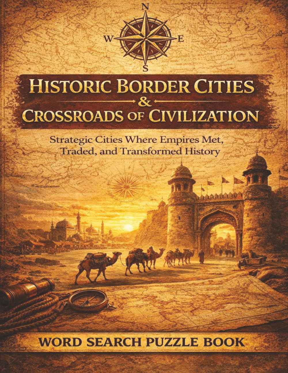 Historic Border Cities & Crossroads of Civilization: Strategic Cities Where Empires Met, Traded, and Transformed History – A Word Search Puzzle Book (Travel & Discovery)