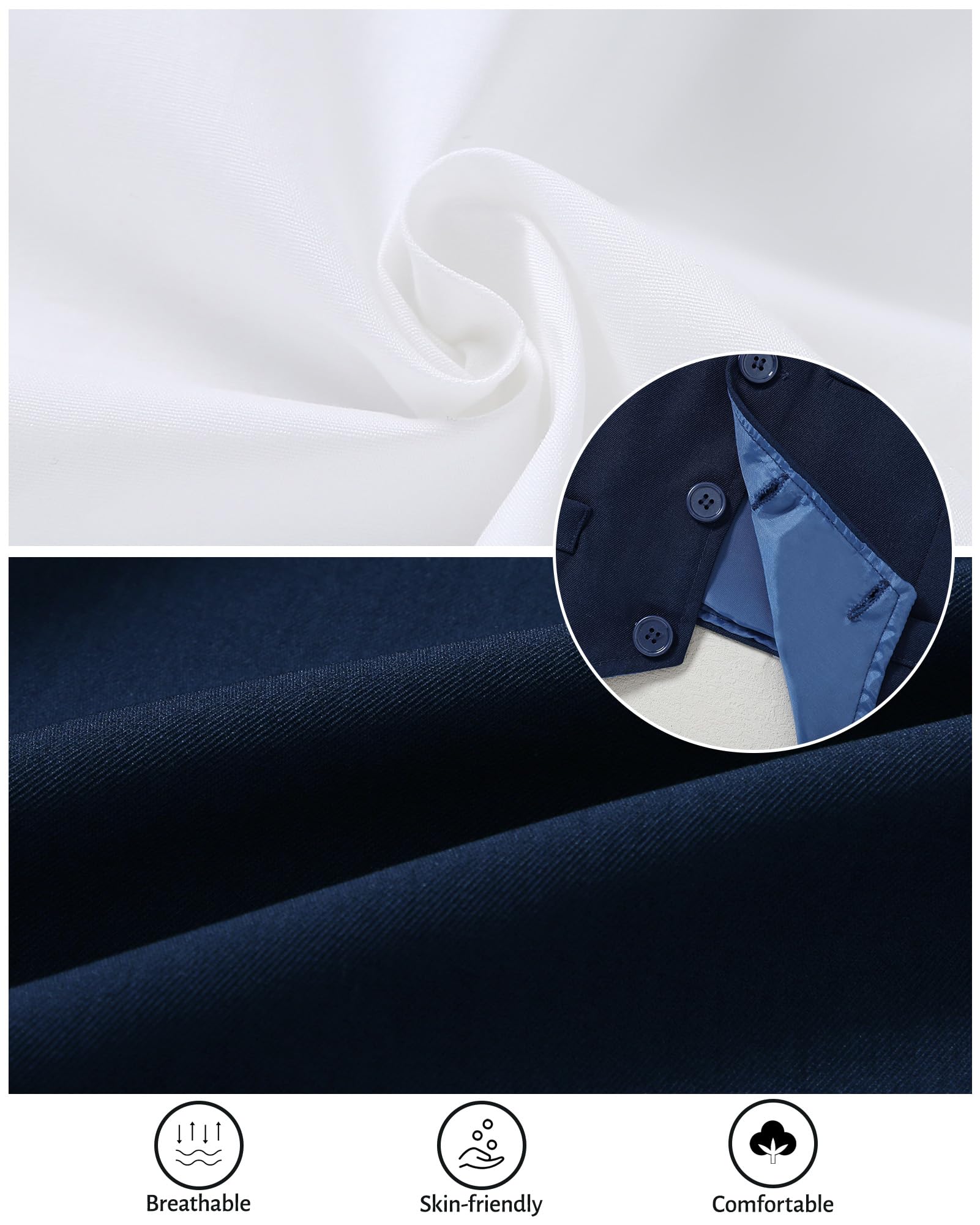 nilikastta Ropa para bebé niño pequeño, traje de boda para caballero, vestido formal, camisa, corbatín, chaleco, pantalones con tirantes, de 1 a 9 años