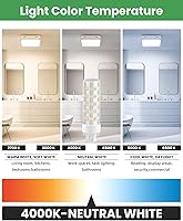 Vista 2 de GX24Q Bombillas LED, 4100 K blanco neutro, 4 pines base CFL bombilla de repuesto para bombilla fluorescente compacta de 13 W, 18 W, 26 W