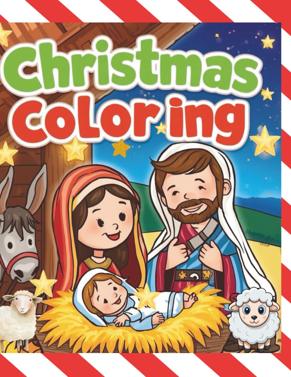 christmas coloring book for toddlers ages 3-5: my first christmas coloring book