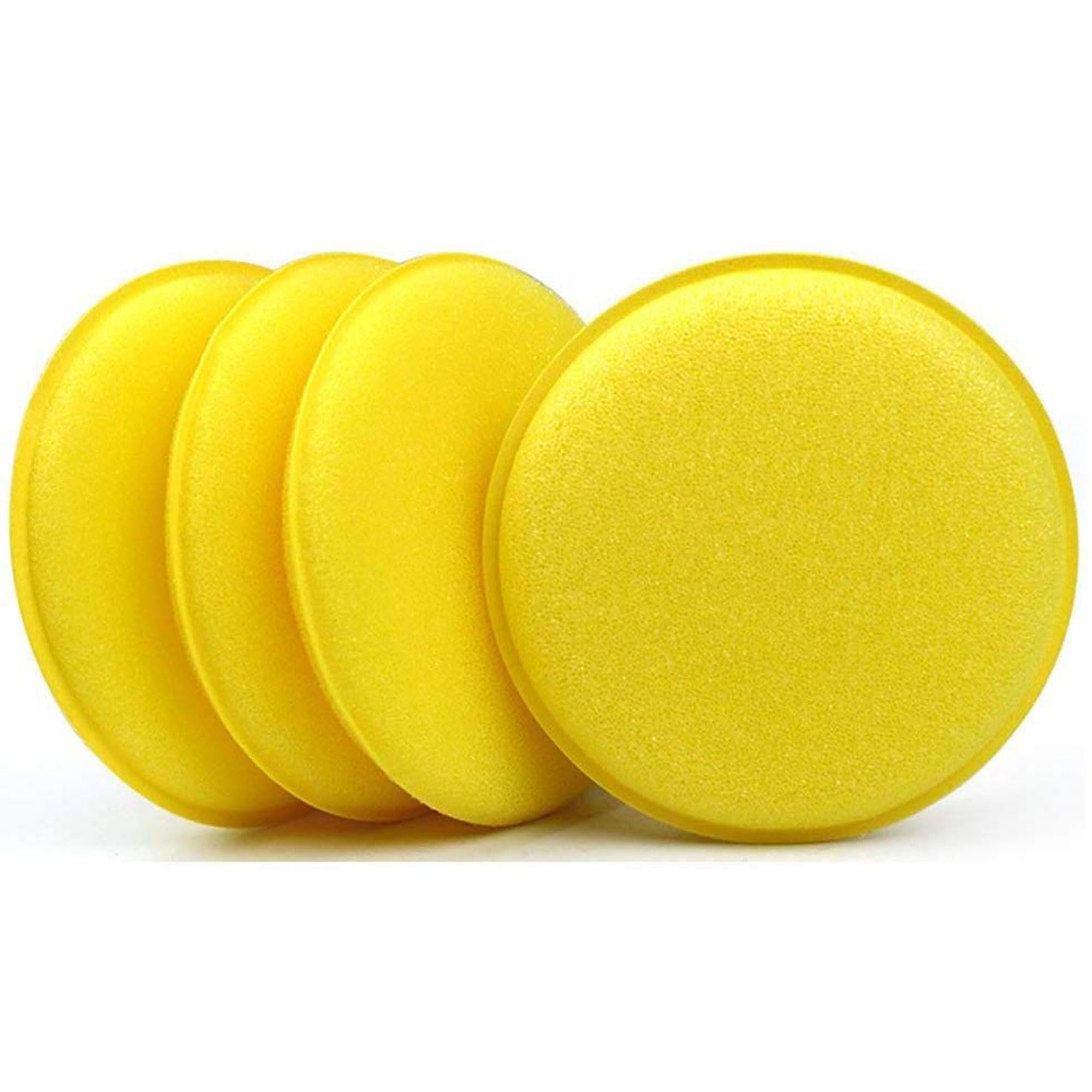 ALOUD CREATIONS 6pc Foam Applicator Sponge Pad | Car Polish Sponge | Soft Car Clean Wax Sponge | Used for Detailing, Polish, Bike & Dashboard