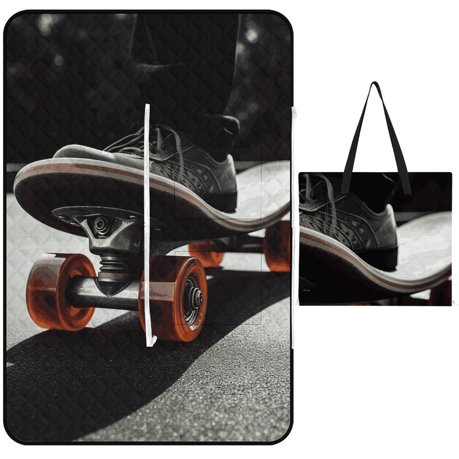 Couverture de plage pliable pour pique-nique en famille et skate