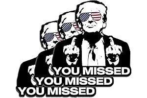 Trump You Missed Sticker/Decal: Face Palm Bumper Sticker - Outdoor Decal for...
