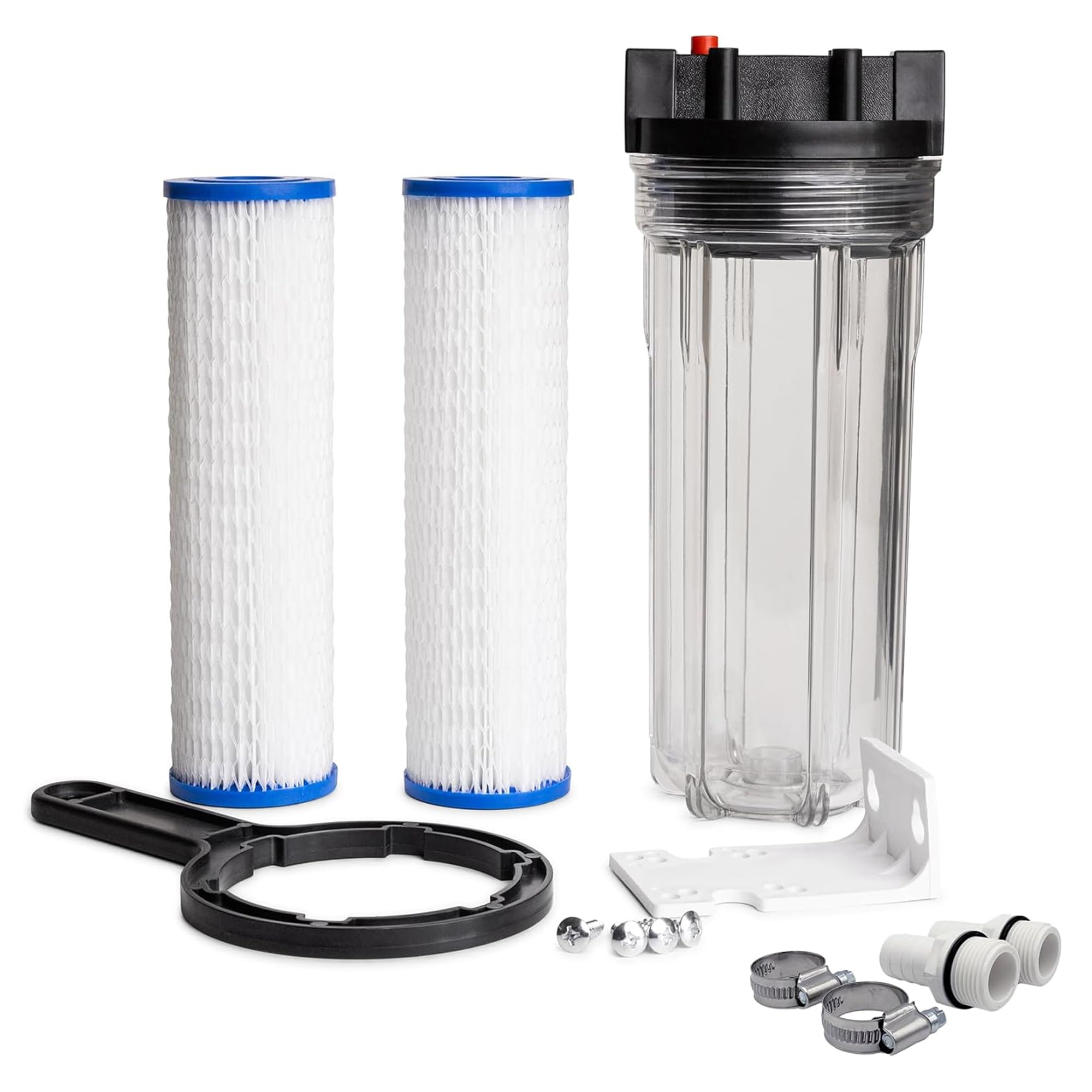 KEENSO Filtre à Eau à Sédiments Down Boîtier De Filtre à Eau Pour Toute La Maison, Filtre à