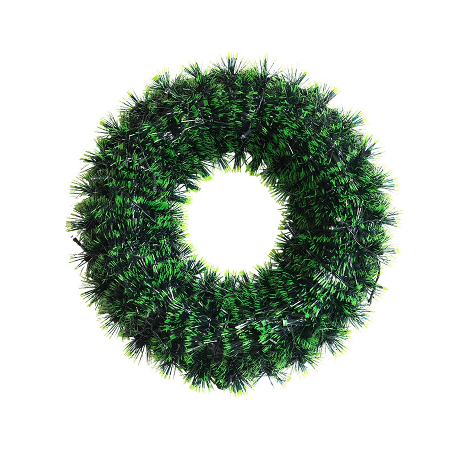 HZBB Decorative Artificial Green Wreath Artificial Christmas Front Door Garlands Entrance Decor for Holiday New Year PVC