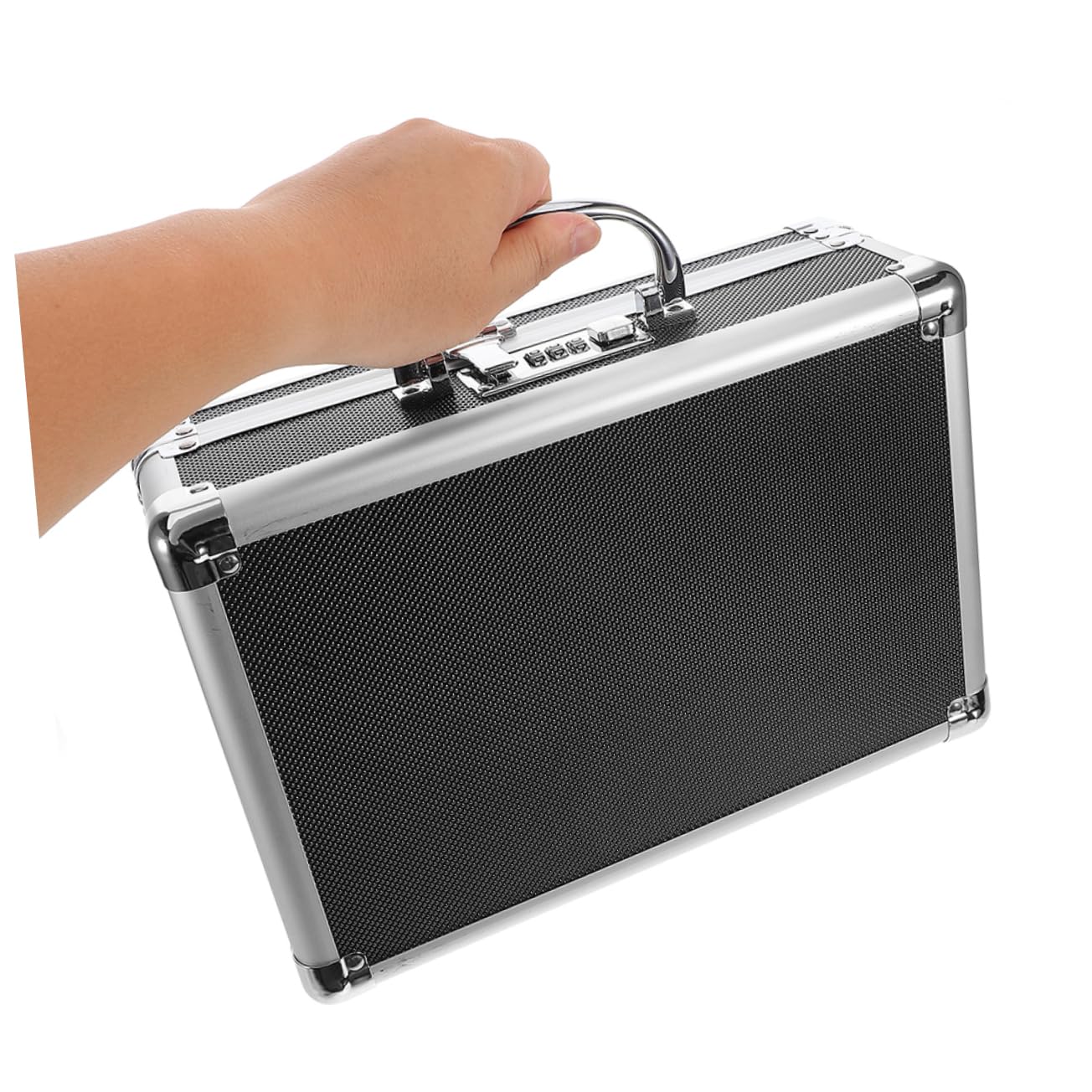 Tool Box Multifunzione in Lega di Alluminio Nera, Portatile
