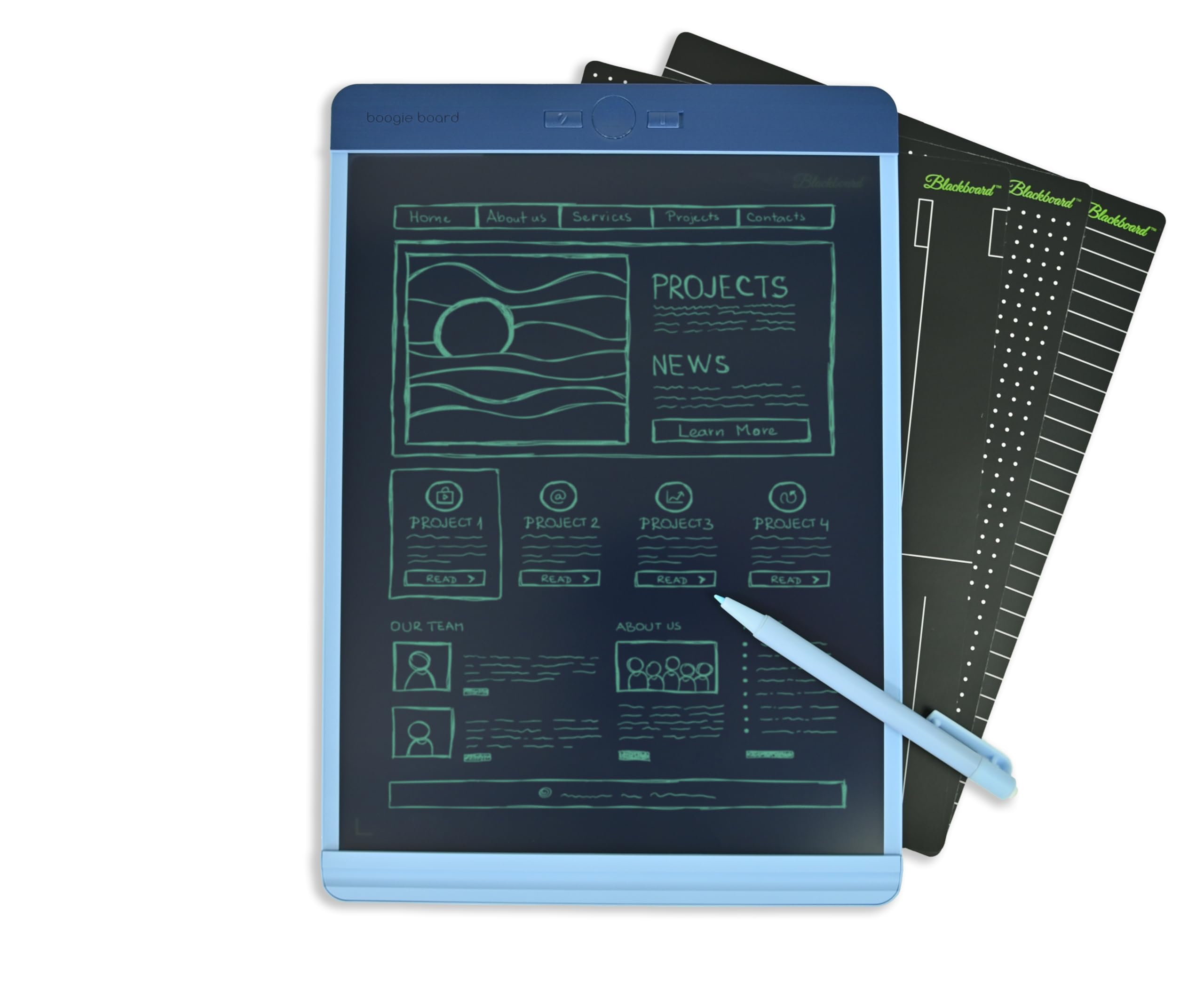 Amazon.com: Boogie Board Blackboard Smart Scan Reusable Notebook