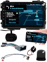 H-Tech Multimidia 9 Polegadas HRV 2015 a 2021 Android Auto CarPlay Comando Volante + Câmera de Ré