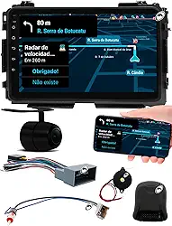 H-Tech Multimidia 9 Polegadas HRV 2015 a 2021 Android Auto CarPlay Comando Volante + Câmera de Ré