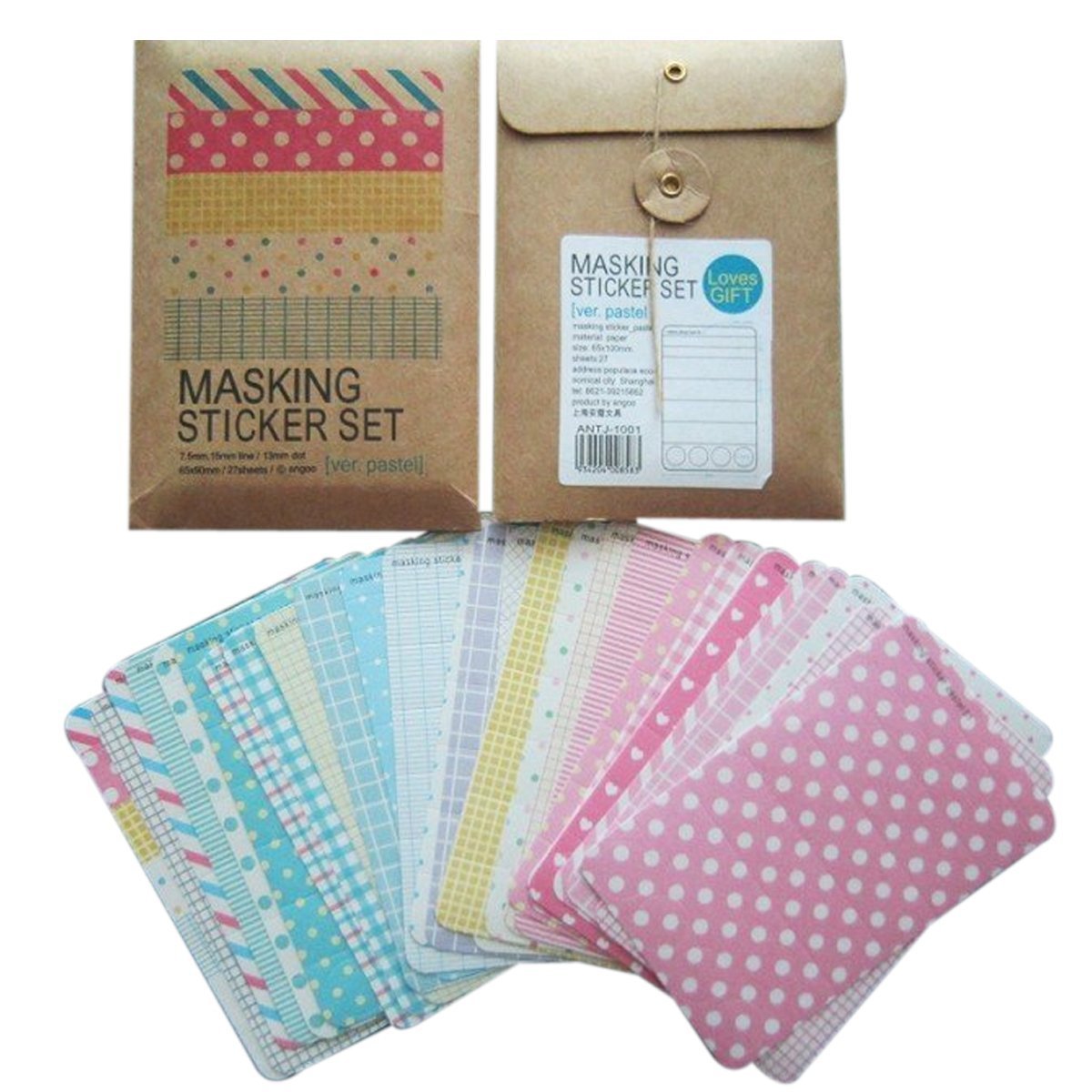Amazon.com: Wrapables® Decorative Patterns Masking Sticker Set (3