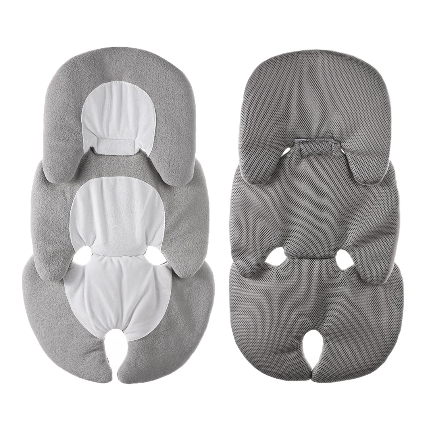 Reversible Baby Stroller Liner Head Body Support Pushchair Seat Liner Pram Insert Pad Universal Pram Seat Covers for Stroller Buggy Pushchair Car Seats High Chair